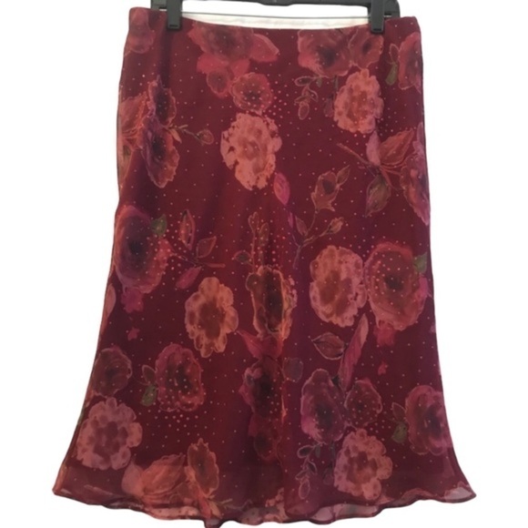 Tailor Floral Skirt with Tiny Embellishments Size 10 - Picture 1 of 10